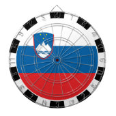 スロベニア国旗/ゲーム盤 ダーツボード (正面)