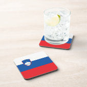 スロベニア国旗 コースター (右側)
