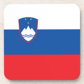 スロベニア国旗 コースター (正面)