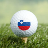 スロベニア国旗 ゴルフボール (インサイチュ 木)