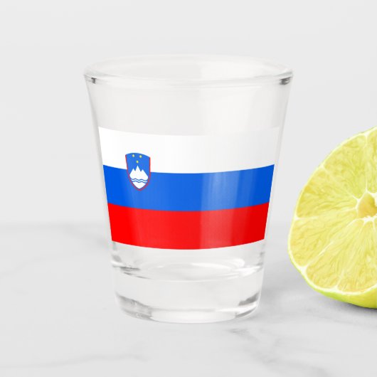 スロベニア国旗 ショットグラス (正面)