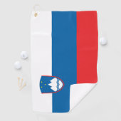 スロベニア国旗&スロベニアのゴルフホリデー/スポーツ ゴルフタオル (インサイチュ)