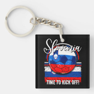 スロベニア国旗、スロベニアのサッカーチーム キーホルダー
