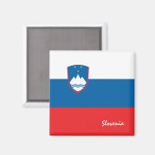 スロベニア国旗&スロベニア旅行,休日/スポーツ マグネット (正面/裏面)