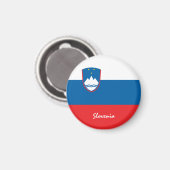 スロベニア国旗&スロベニア旅行，休日/スポーツ マグネット (正面/裏面)