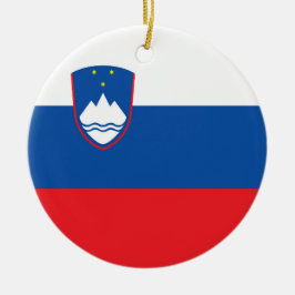 スロベニア国旗 セラミックオーナメント