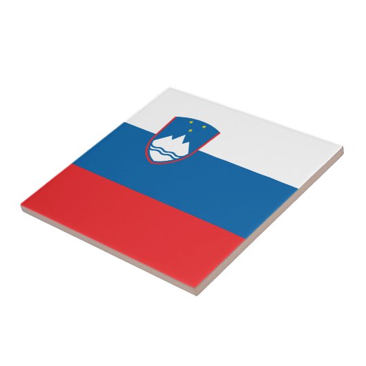 スロベニア国旗 タイル (側面)