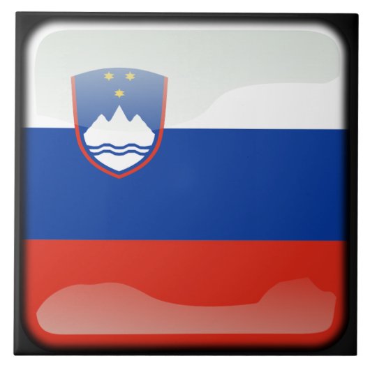 スロベニア国旗 タイル (正面)