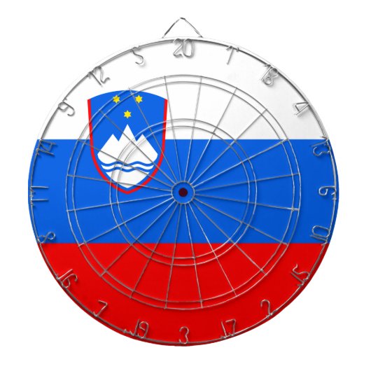 スロベニア国旗 ダーツボード (正面)