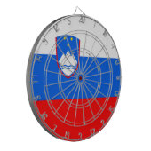 スロベニア国旗 ダーツボード (正面左)