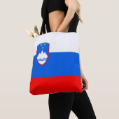 スロベニア国旗 トートバッグ (クローズアップ)