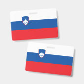 スロベニア国旗 バッジ (正面＆裏面)
