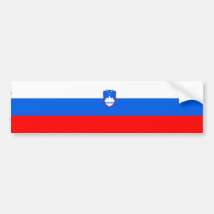 スロベニア国旗 バンパーステッカー