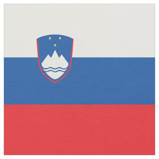 スロベニア国旗 ファブリック (クローズアップ)
