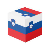 スロベニア国旗 フォトキューブ (裏面アングル)