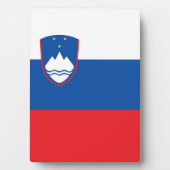 スロベニア国旗 フォトプラーク (正面)