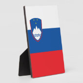スロベニア国旗 フォトプラーク (側面)