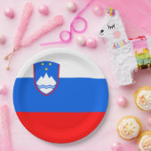 スロベニア国旗 ペーパープレート (パーティー)