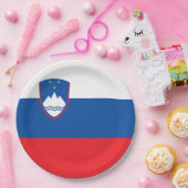 スロベニア国旗 ペーパープレート (パーティー)