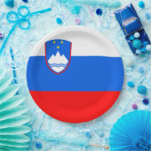 スロベニア国旗 ペーパープレート (パーティー)