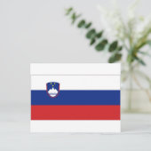 スロベニア国旗 ポストカード (スタンド正面)
