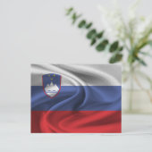 スロベニア国旗 ポストカード (スタンド正面)