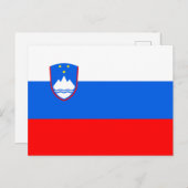 スロベニア国旗 ポストカード (正面/裏面)