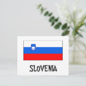 スロベニア国旗 ポストカード (スタンド正面)