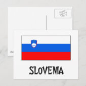 スロベニア国旗 ポストカード (正面/裏面)