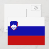 スロベニア国旗 ポストカード (正面/裏面)