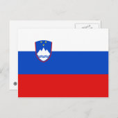 スロベニア国旗 ポストカード (正面/裏面)
