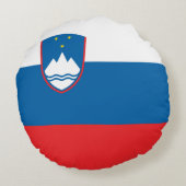 スロベニア国旗 ラウンドクッション (裏面)