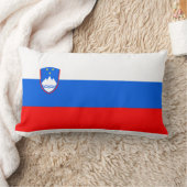 スロベニア国旗 ランバークッション (ブランケット)