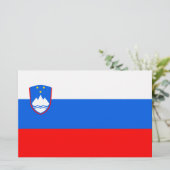 スロベニア国旗 便箋 (スタンド正面)