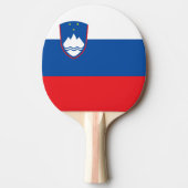 スロベニア国旗 卓球ラケット (正面)