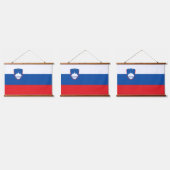 スロベニア国旗 吊り下げ型タペストリー (トリプル)