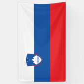 スロベニア国旗 横断幕 (縦)