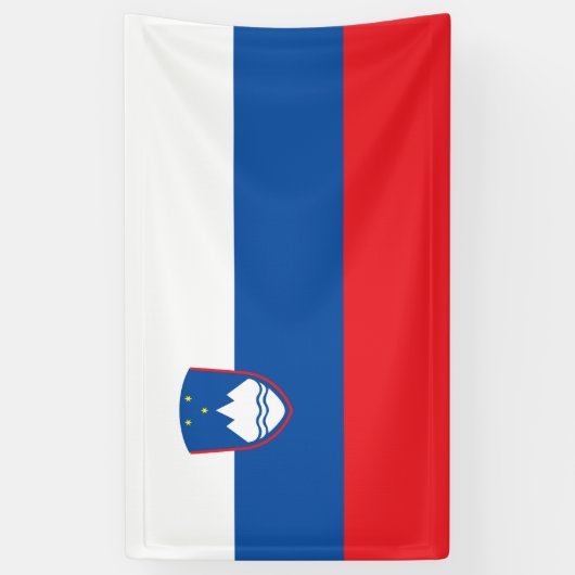 スロベニア国旗 横断幕 (縦)