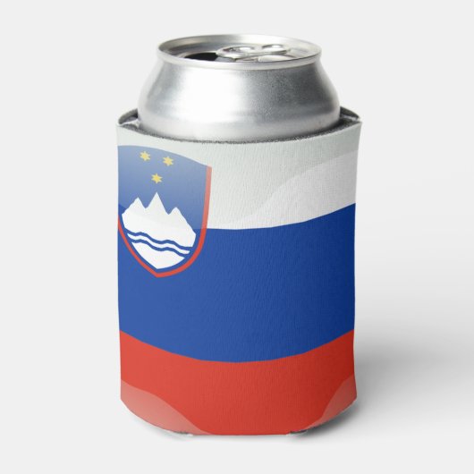 スロベニア国旗 缶クーラー (缶正面)