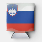 スロベニア国旗 缶クーラー (正面)