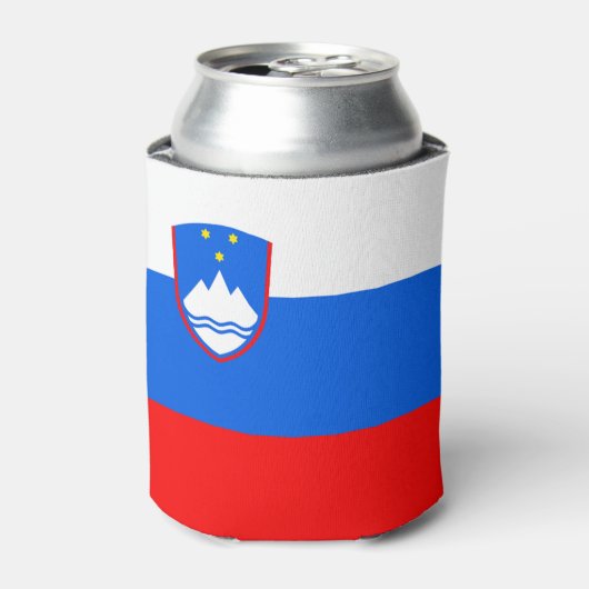 スロベニア国旗 缶クーラー (缶正面)