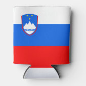 スロベニア国旗 缶クーラー (正面)