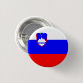 スロベニア国旗 缶バッジ (正面&裏面)