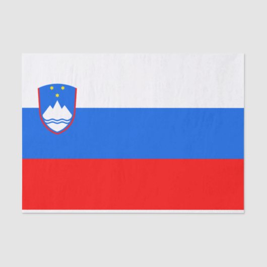 スロベニア国旗 薄葉紙 (正面)