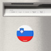 スロベニア国魅力的国国旗 マグネット (インサイチュ (食洗機))