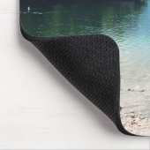 スロベニア山脈とボーヒニ湖の風景の写真 マウスパッド (コーナー)