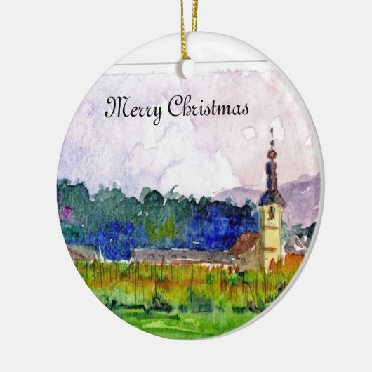 スロベニア教会のクリスマスのオーナメント セラミックオーナメント (左)