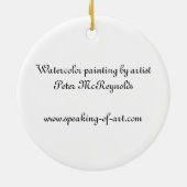 スロベニア教会のクリスマスのオーナメント セラミックオーナメント (裏面)