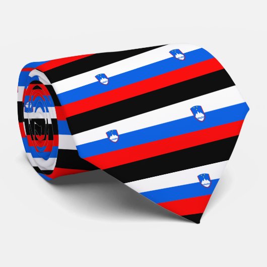 スロベニア旗 ネクタイ (ロール)