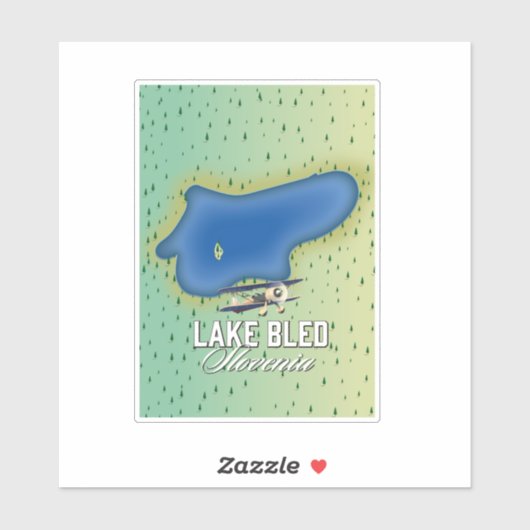 スロベニア湖 シール (シート)